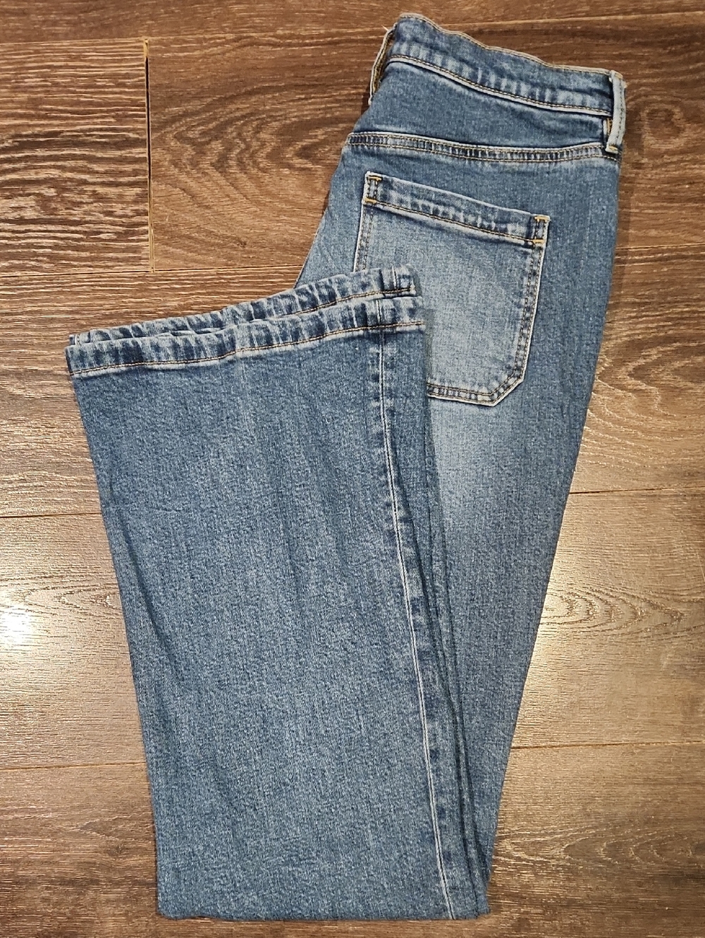 ❤️ ANN TAYLOR HIGH RISE WIDE LEG PATCH POCKET JEANS, 10 (30) - Picture 10 of 10